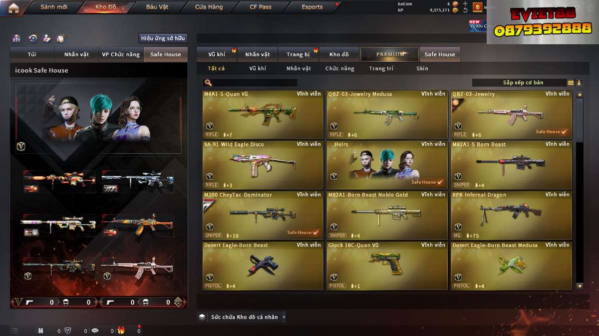 shop acc cf uy tin gia re